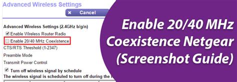 enable 20mhz 40mhz coexistence.